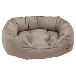 Hunter Lancaster Blød Oval Hundeseng Brun i str. Medium 80x60 cm.